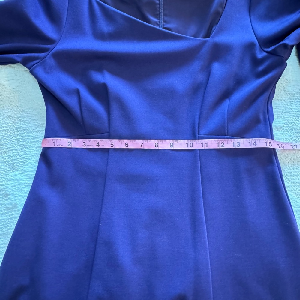 NWOT Nanette Lepore Comet Mini Dress Purple Asymmetrical Long Sleeves size 10 - Picture 12 of 16